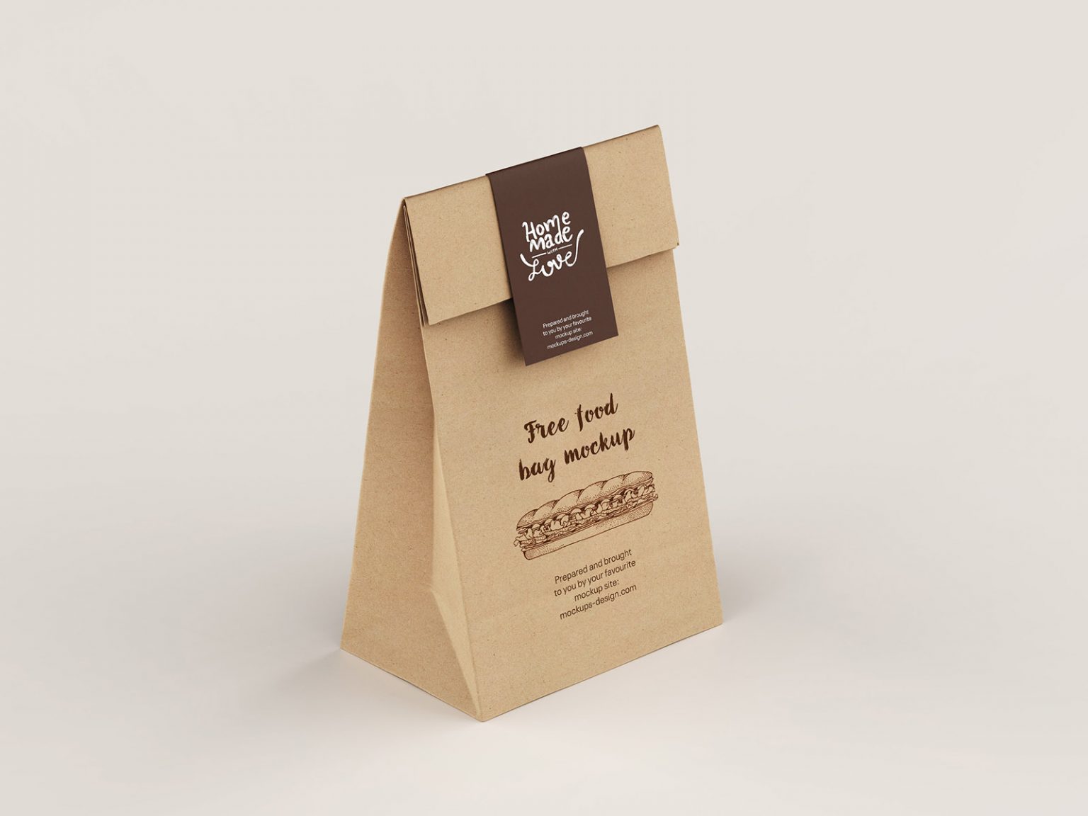 Free Paper Delivery Bag Mockup — Free Mockup World