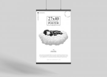 Hanging Poster Free Mockup