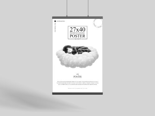 Hanging Poster Free Mockup