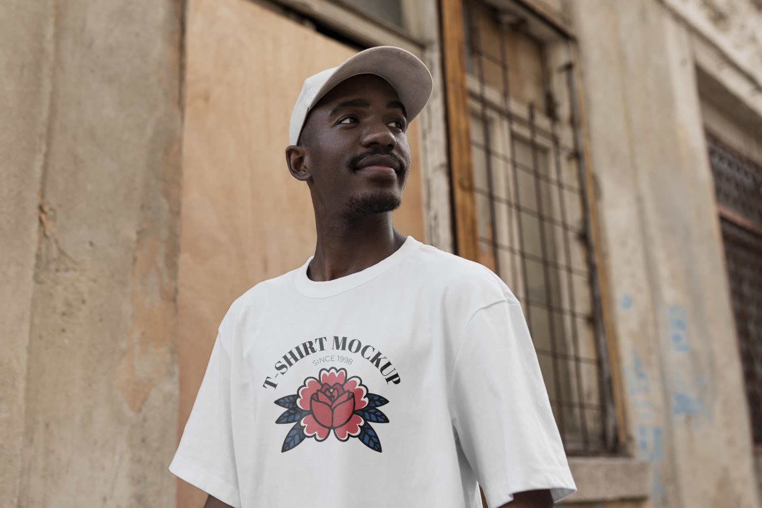 Man with T-Shirt Mockup