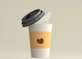 Medium Size Paper Coffee Cup Mockup