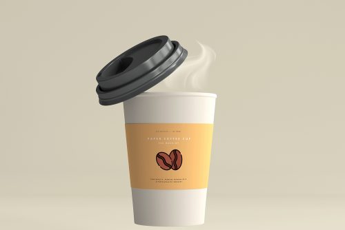 Medium Size Paper Coffee Cup Mockup