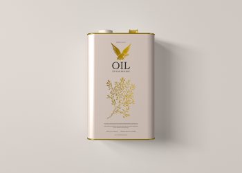 Oil Tin Can Free Mockup