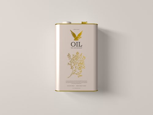 Oil Tin Can Free Mockup