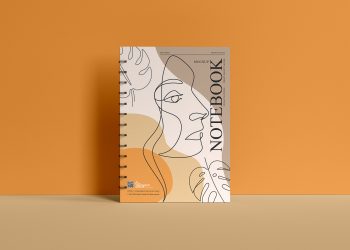 Spiral A4 Notebook Mockup