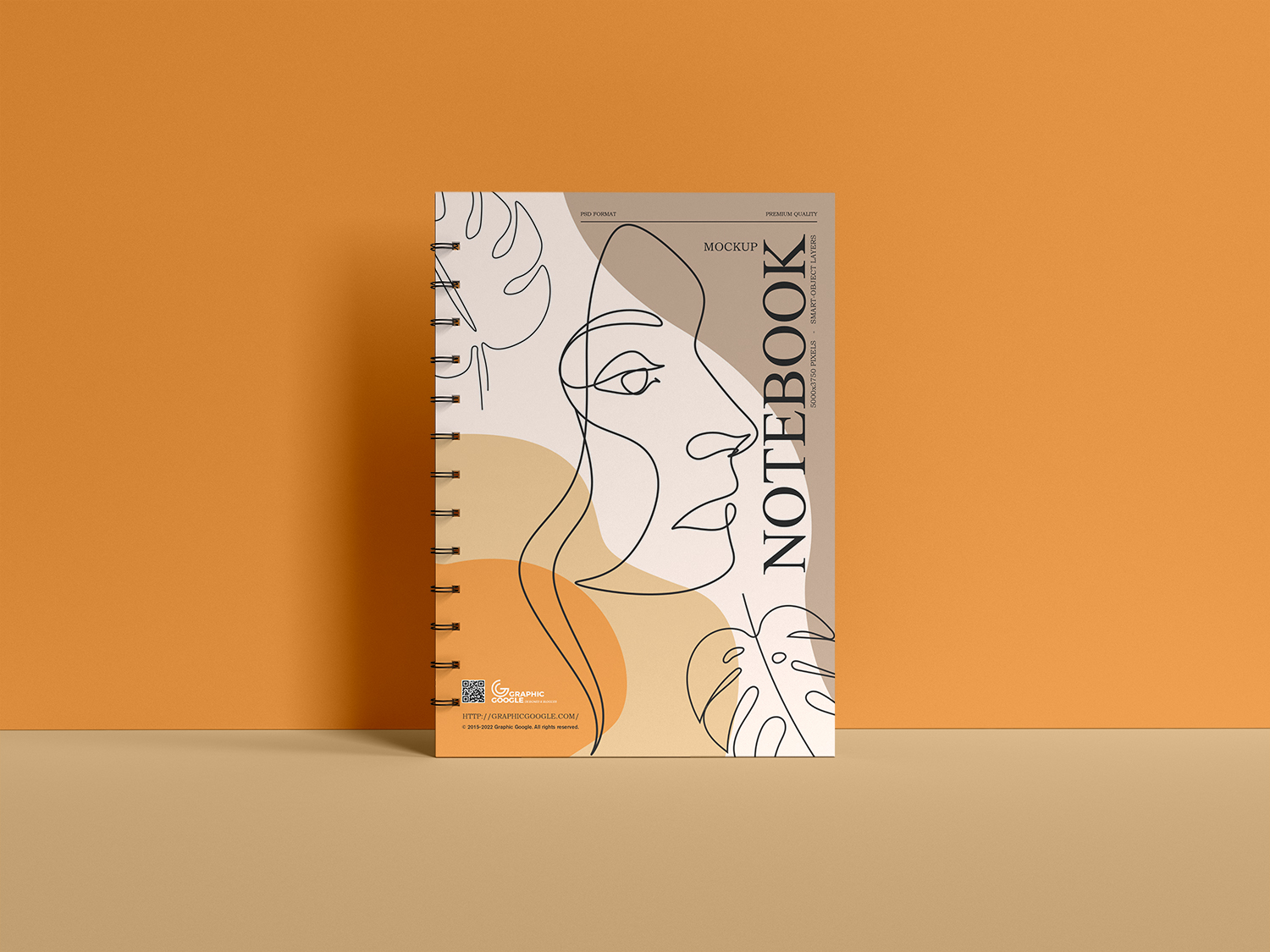 Spiral A4 Notebook Mockup