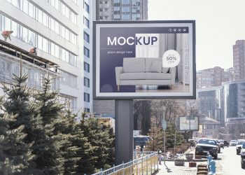 Street Billboard Mockup