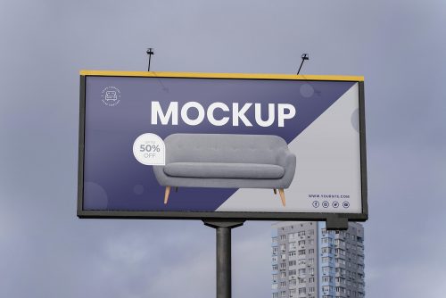 Street Billboard Mockup