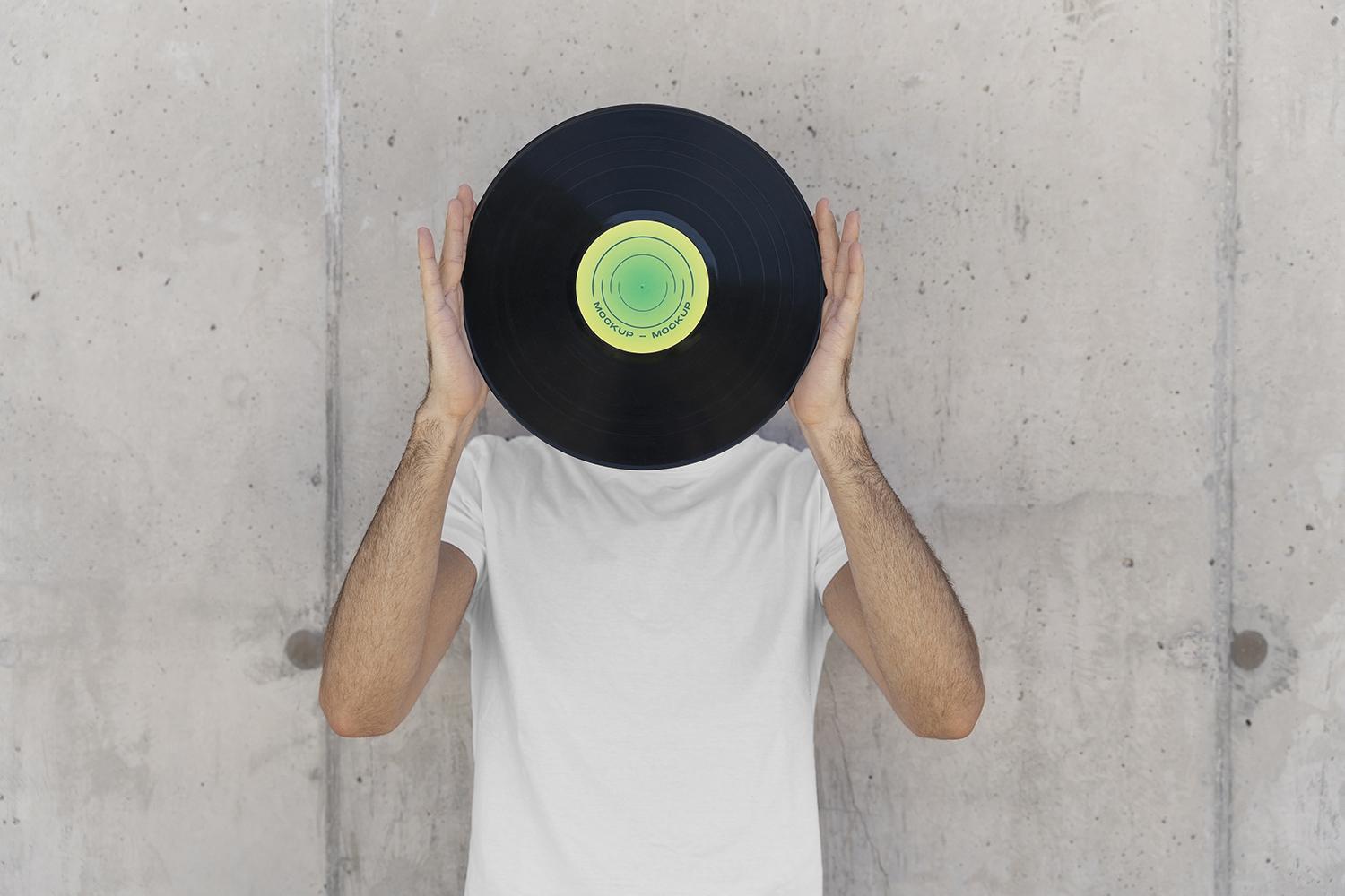 Vinyl Record Free Mockup