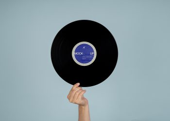 Vinyl Record Free Mockup