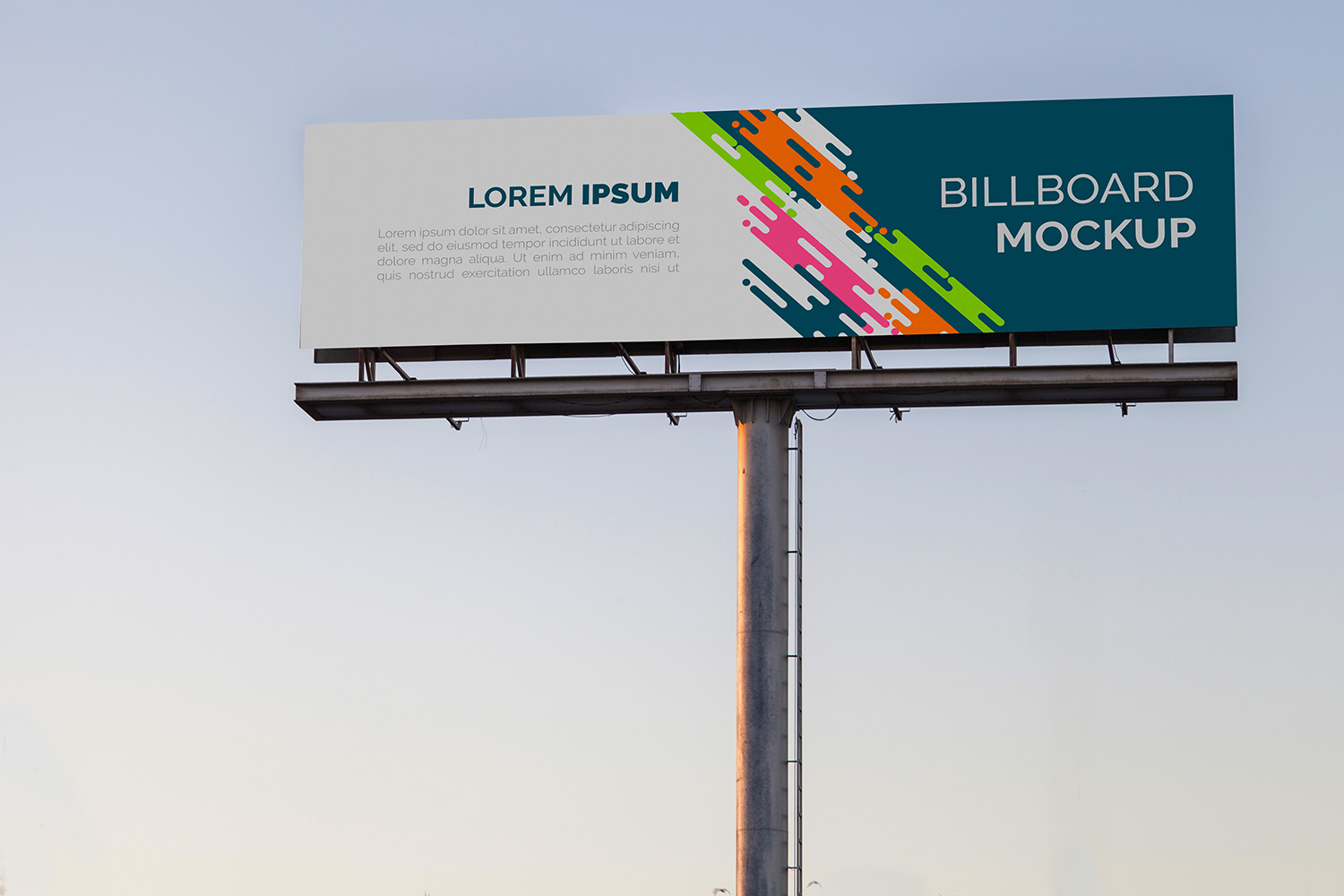 Billboard on Sunset Sky Free Psd Mockup