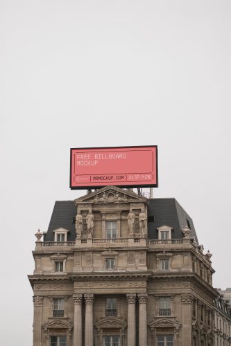 Billboard on Tenement Mockup