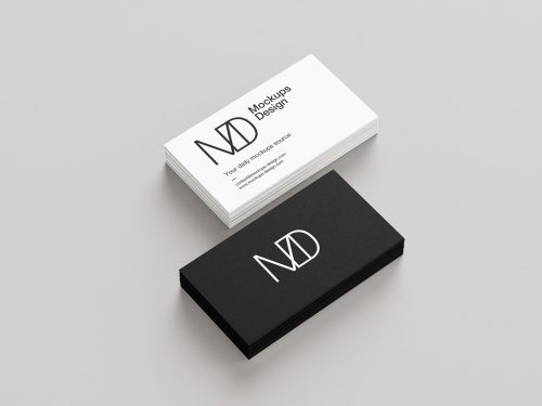 Clean Business Cards Mockup