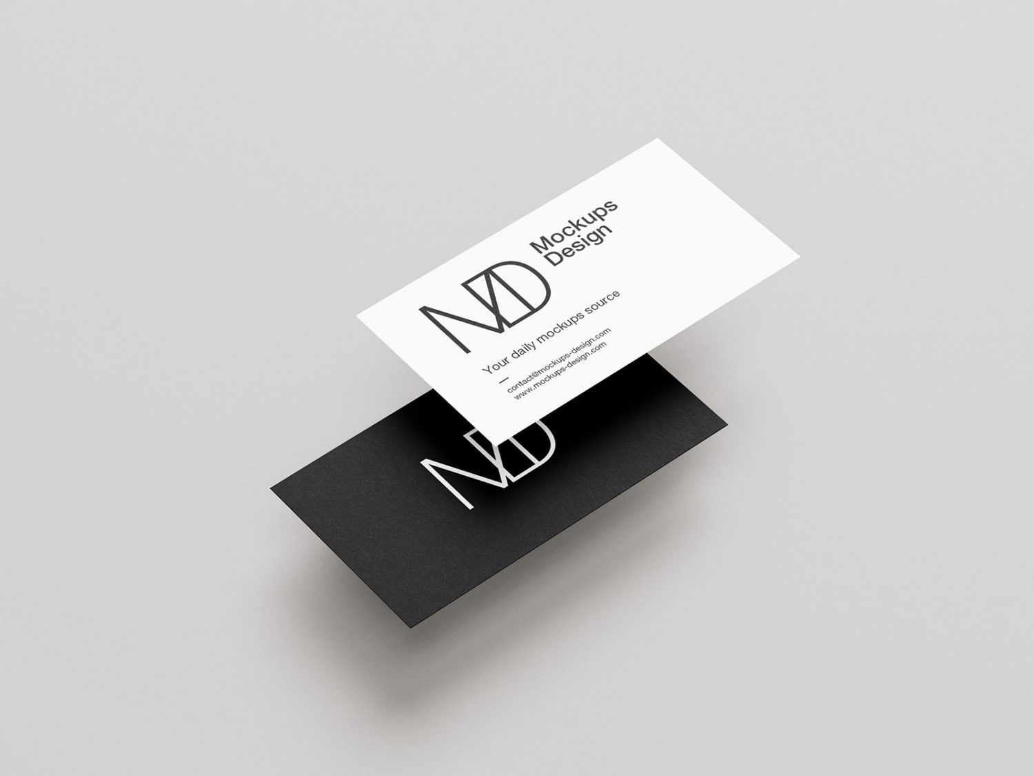 Clean Business Cards Mockup