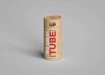 Craft Paper Tube Mockup