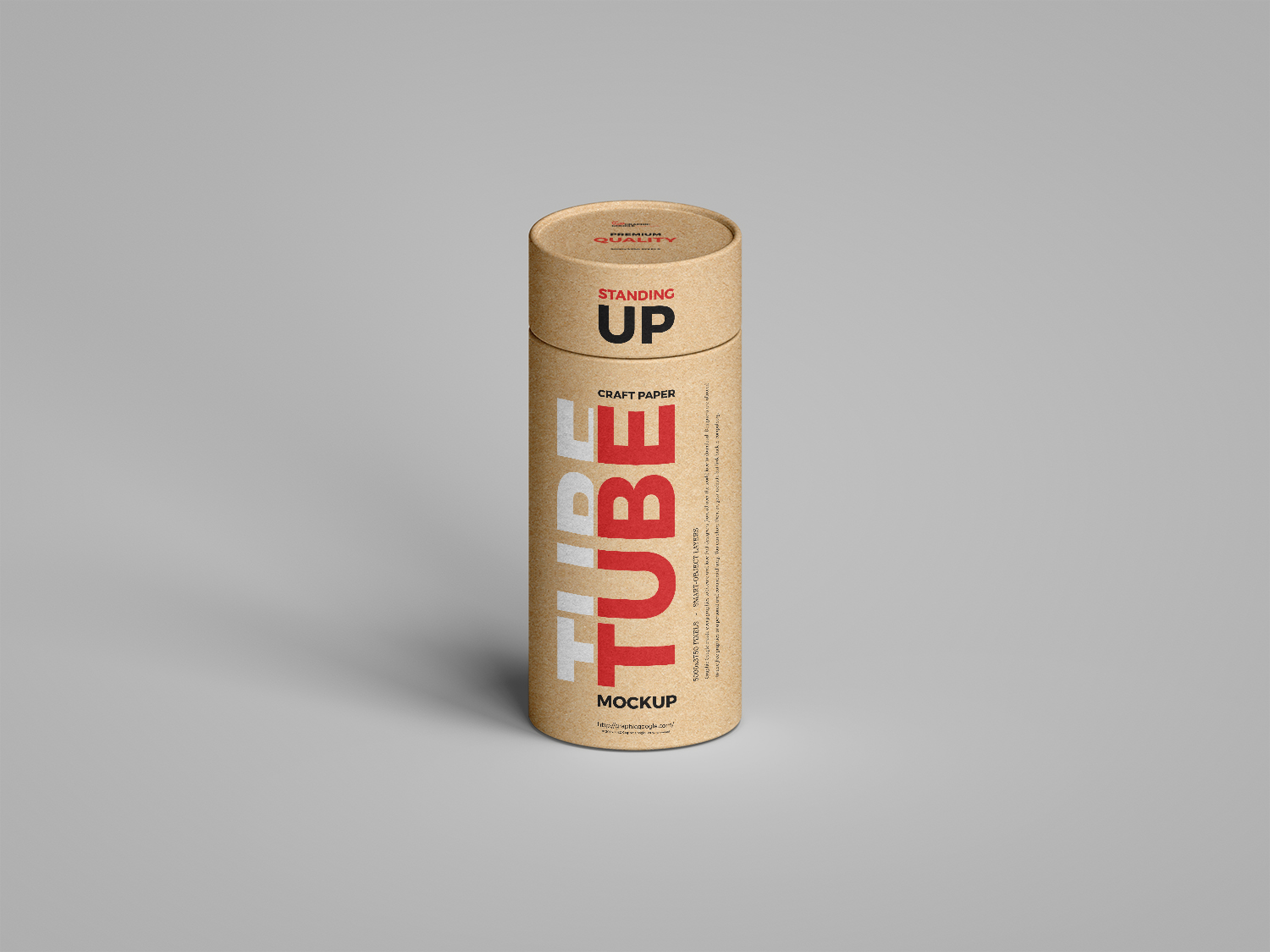 Craft Paper Tube Mockup