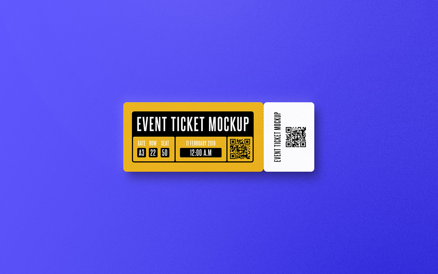 Event Ticket Mockup