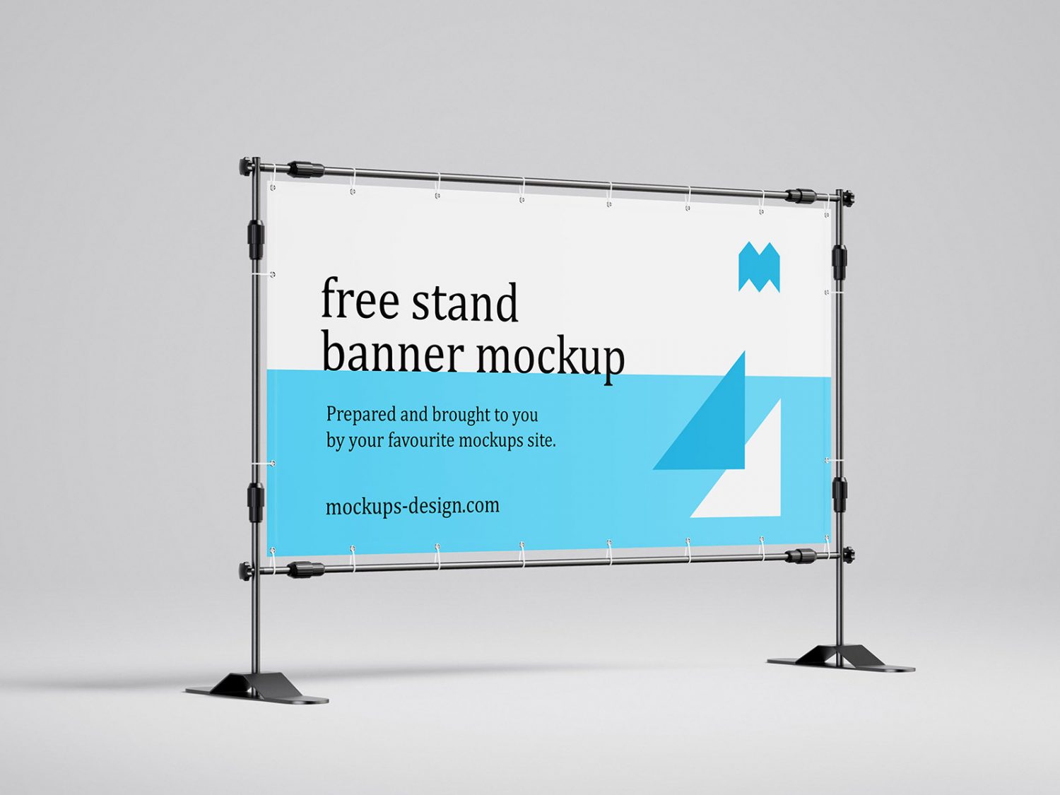 Free Banner Stand Mockup