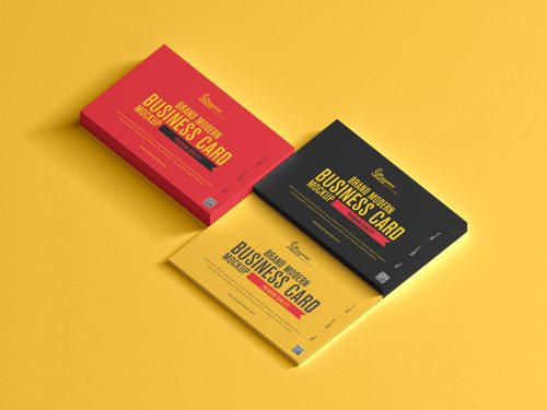 Free Brand Modern Business Card Mockup