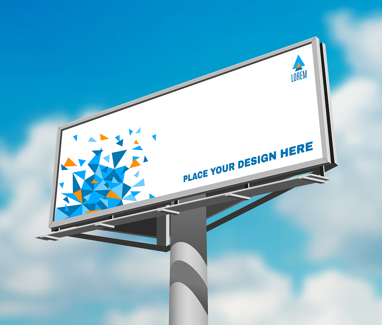 Free City Outdoor Advertisement Billboard Mockup