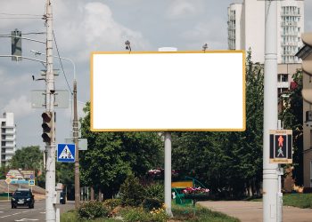 Free City Outdoor Advertisement Billboard Mockup