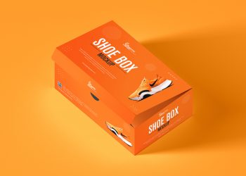 Free PSD Packaging Shoe Box Mockup