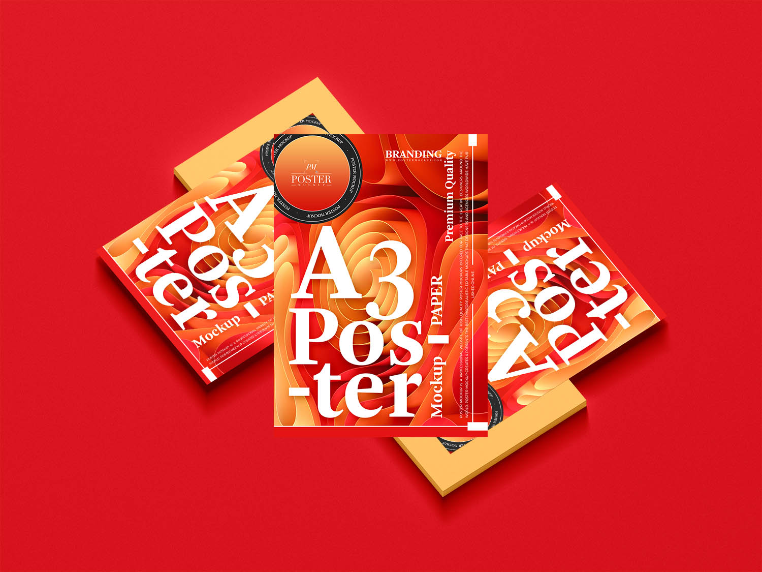 Free Premium A3 Poster Mockup