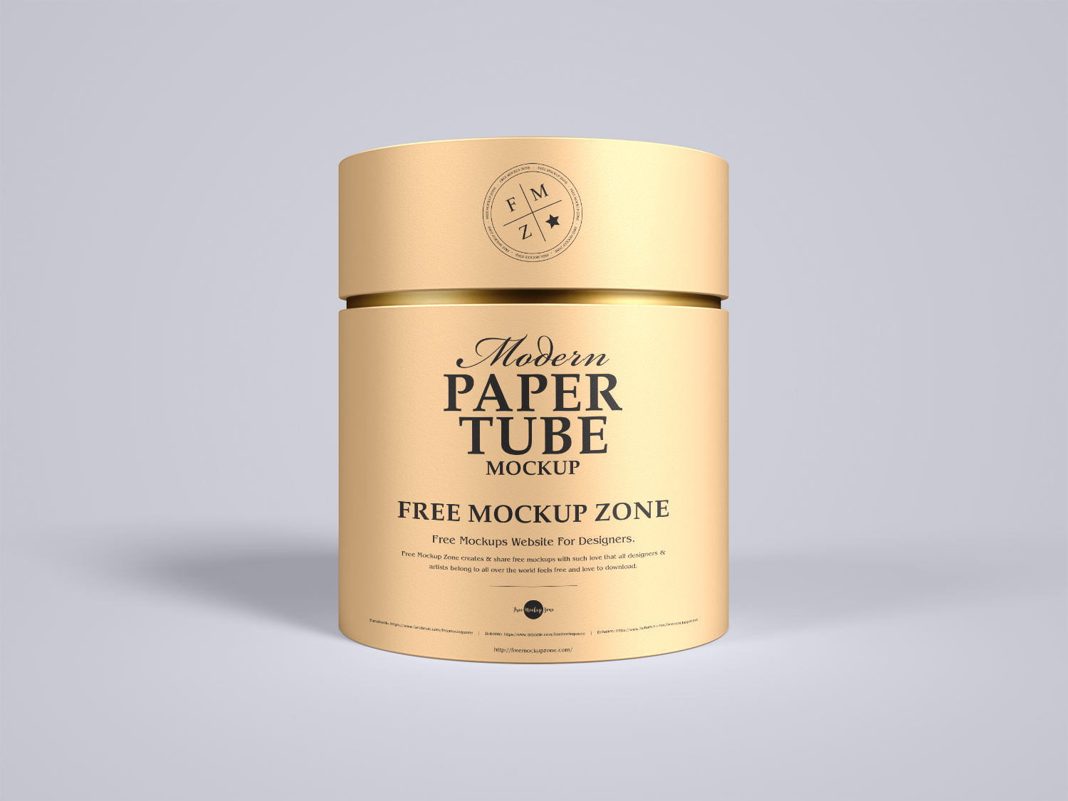 Free Premium Paper Tube Mockup