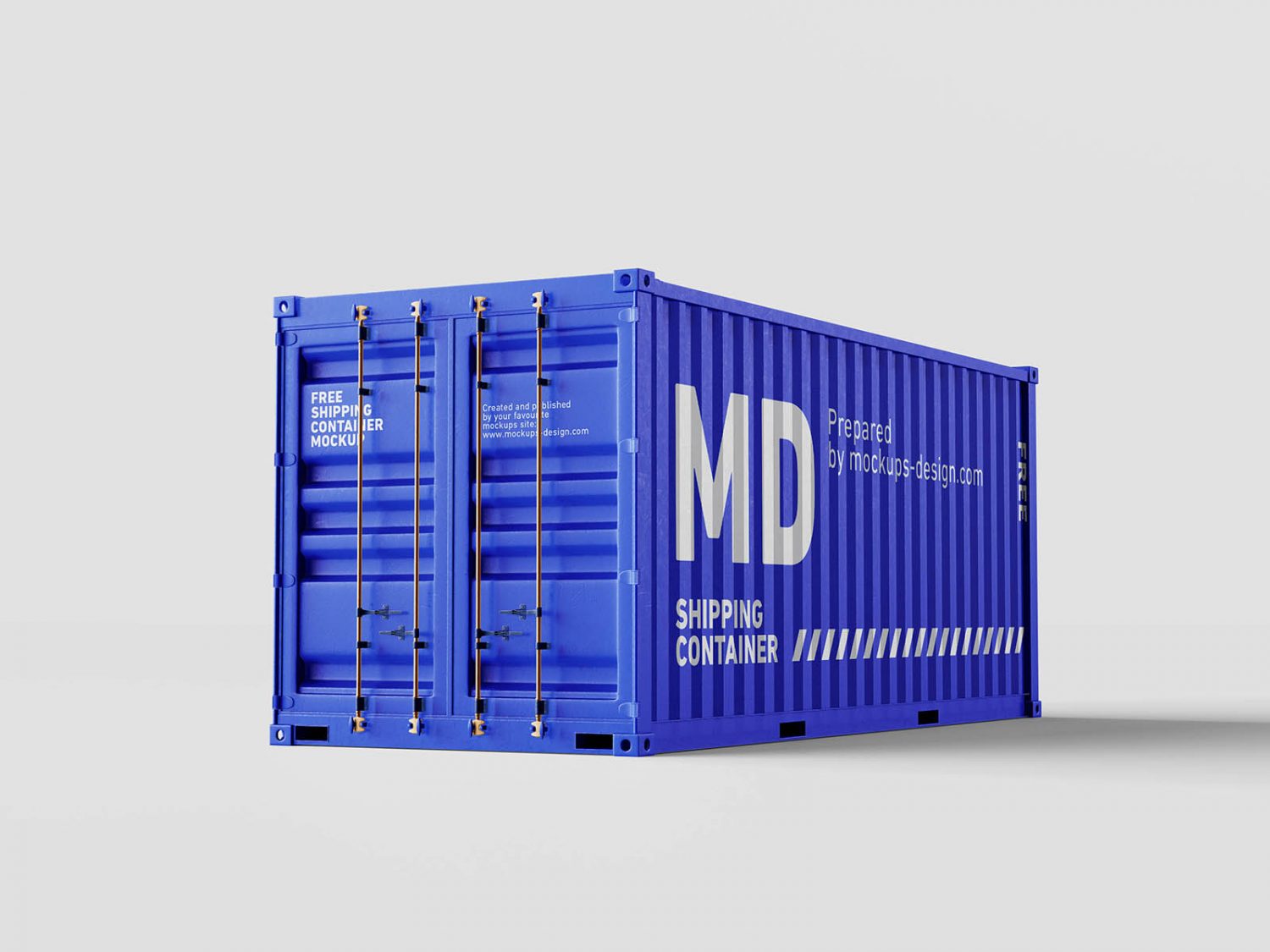 Free Shipping Container Mockup