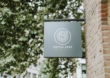 Free Shop Sign Mockup PSD