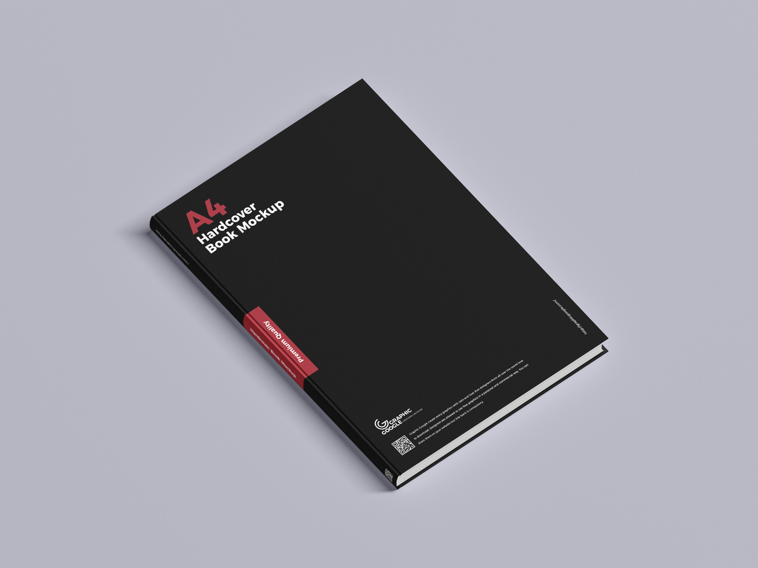 Hardcover A4 Book Mockup