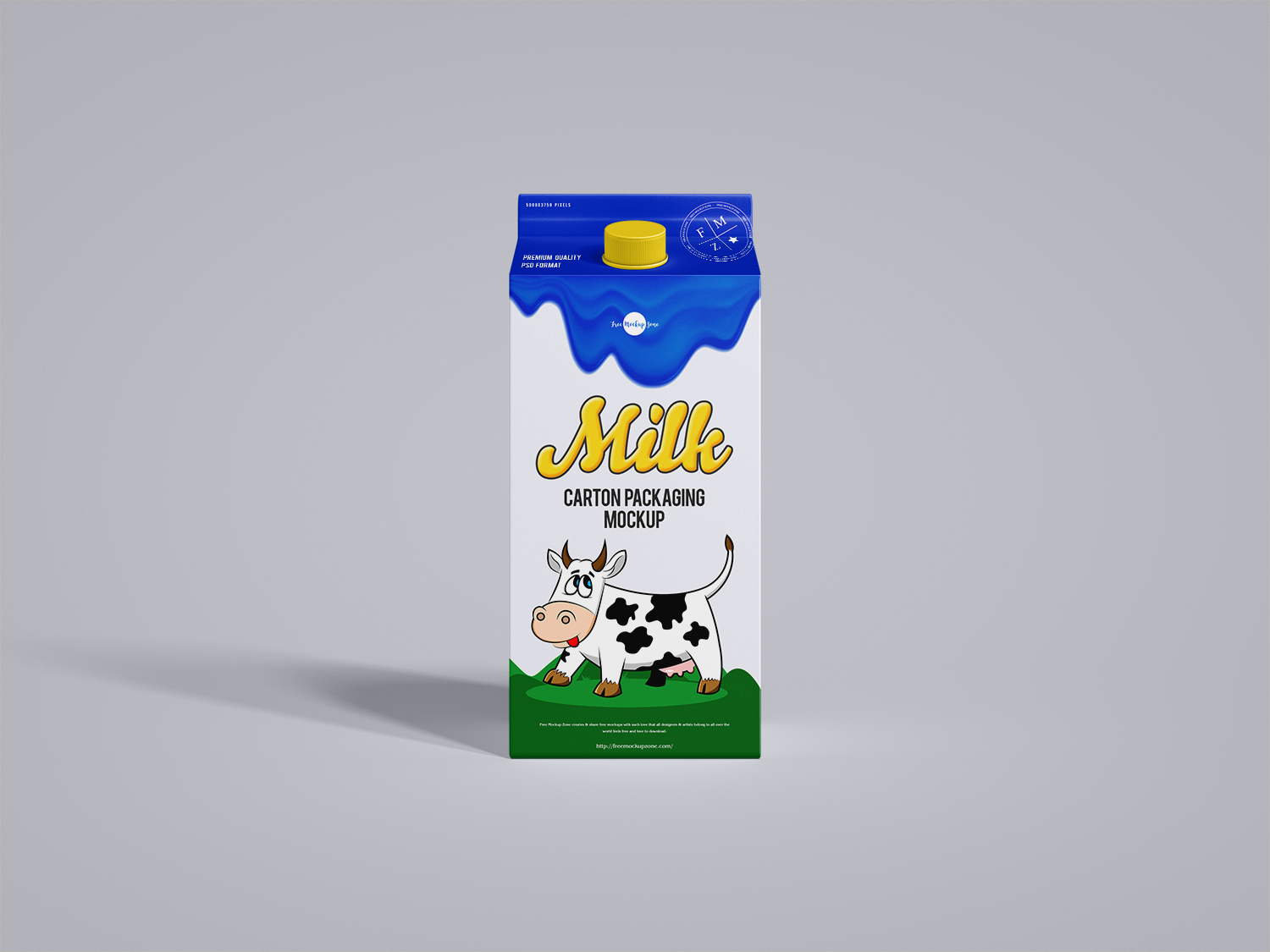 Packaging Milk Carton Free Mockup