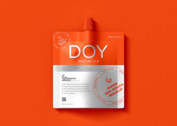 Paper Doy Pouch Free Mockup