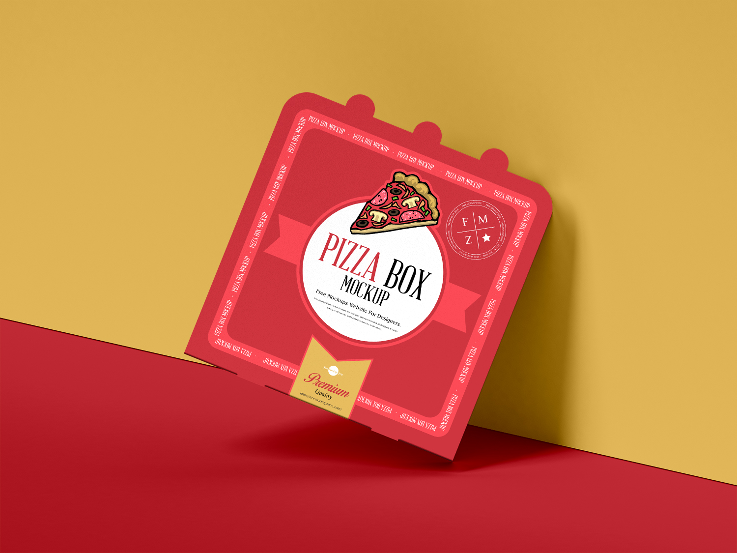 Pizza Box Mockup PSD