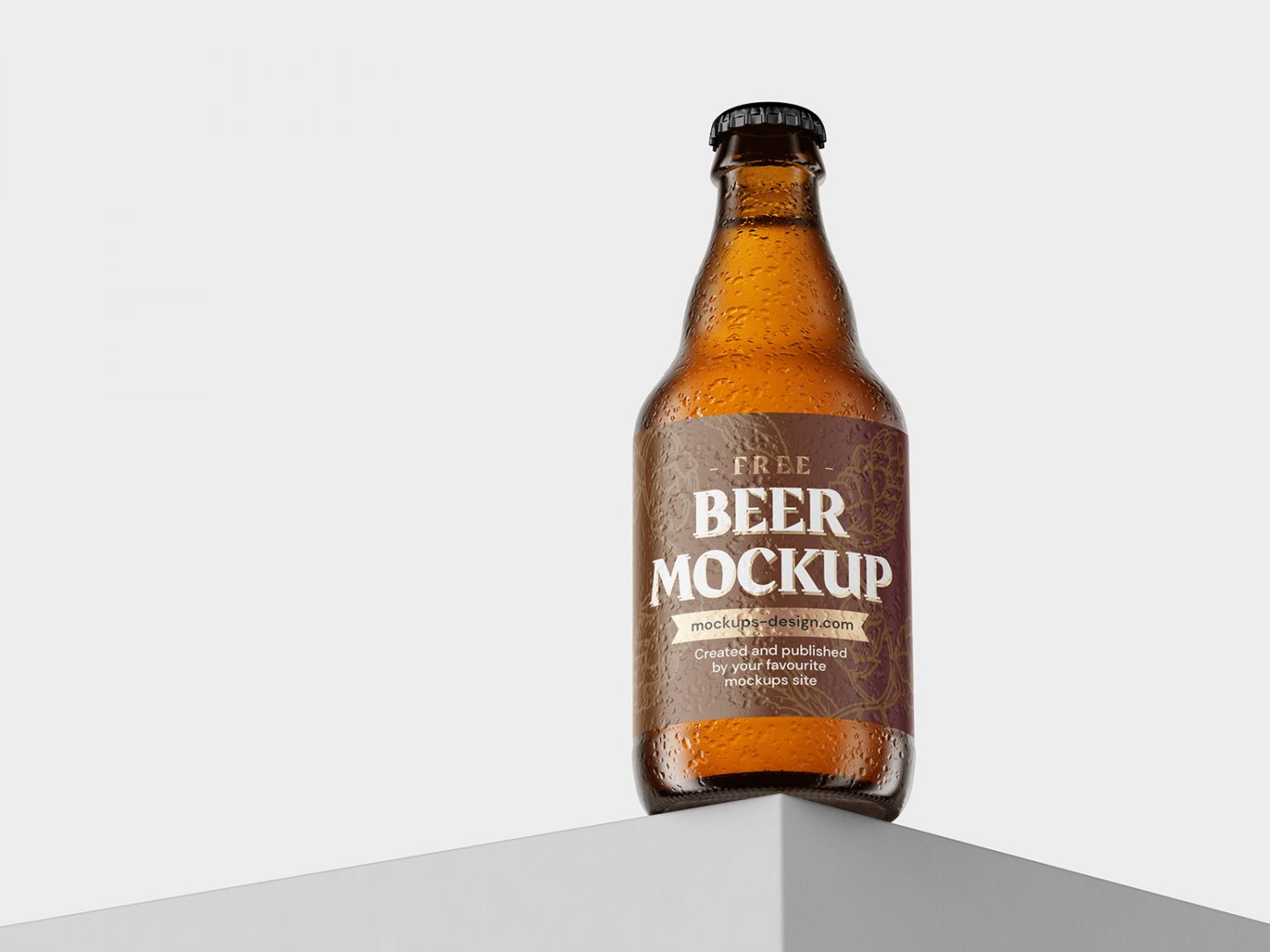 Small Beer Bottle Free Mockup Free Mockup World