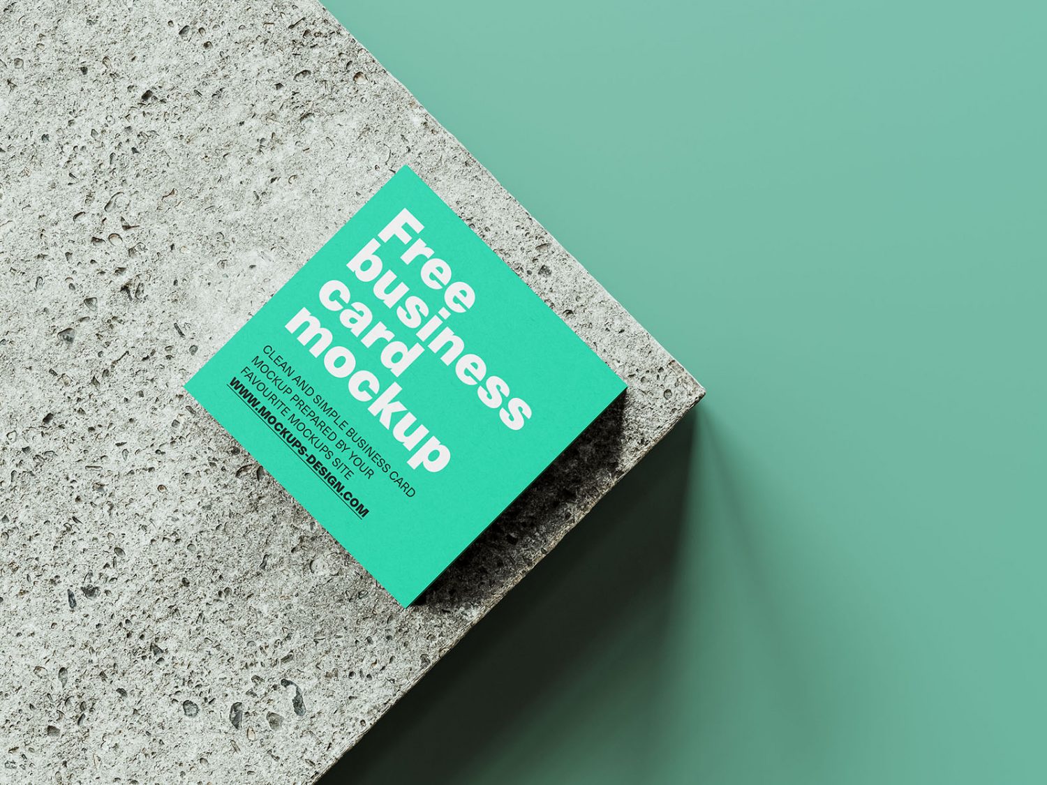 Square Business Card Mockup