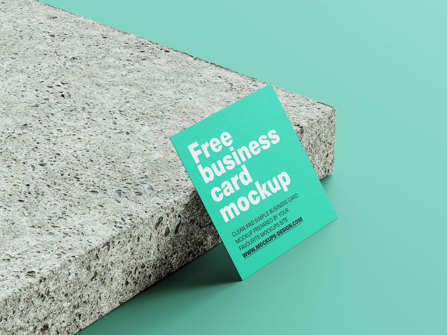 Square Business Card Mockup