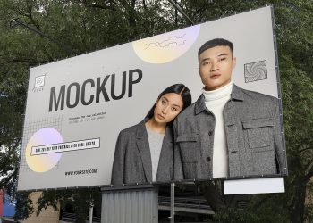 Street Billboard Mockup