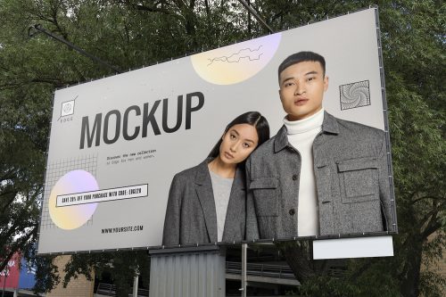 Street Billboard Mockup