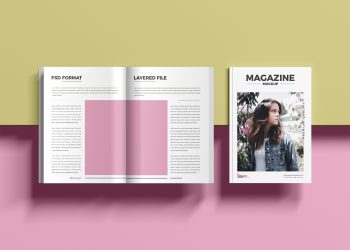 A4 Size Magazine Mockup