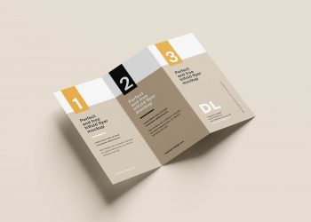 Clean Tri-Fold DL Flyer Mockup