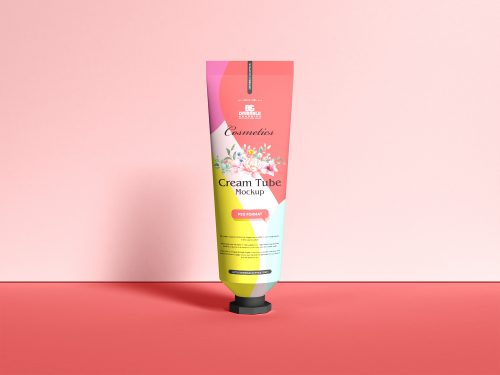 Cosmetics Cream Tube Mockup