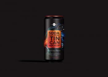 Energy Drink Tin Can Mockup