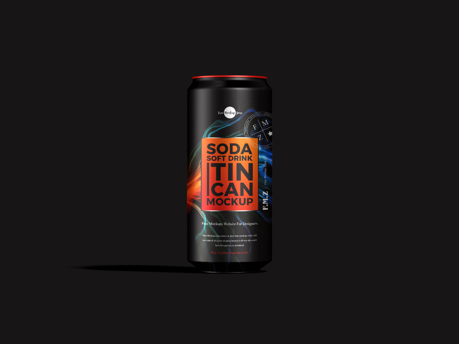 Energy Drink Tin Can Mockup