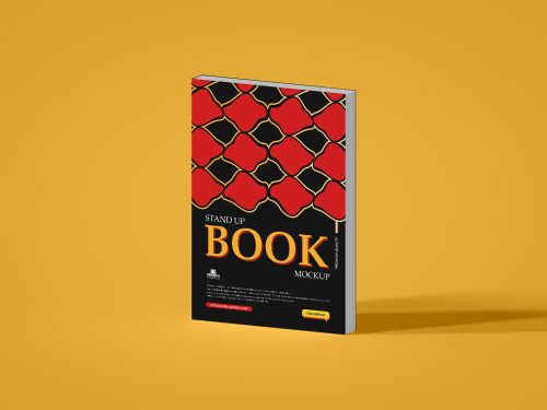 Free A4 Stand Up Book Mockup