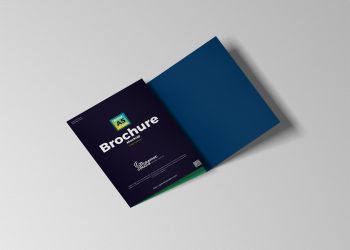 Free A5 Tri-Fold Brochure Mockup