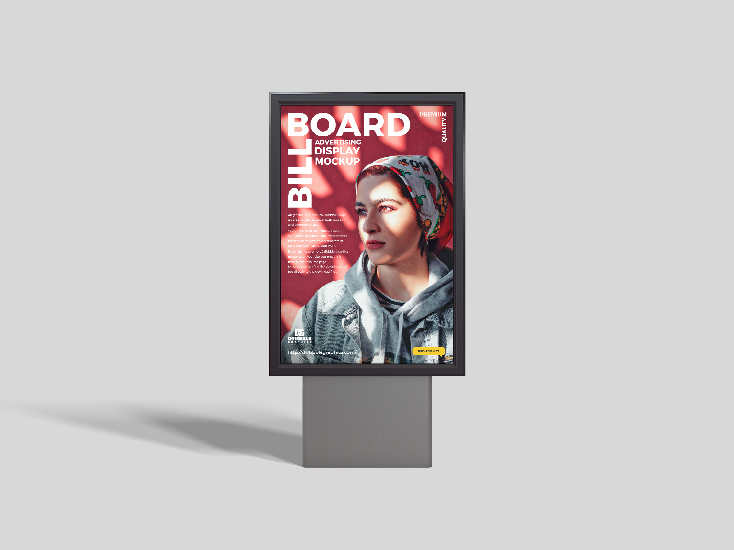 Free Advertising Display Billboard Mockup