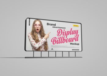 Free Brand Advertisement Display Billboard Mockup