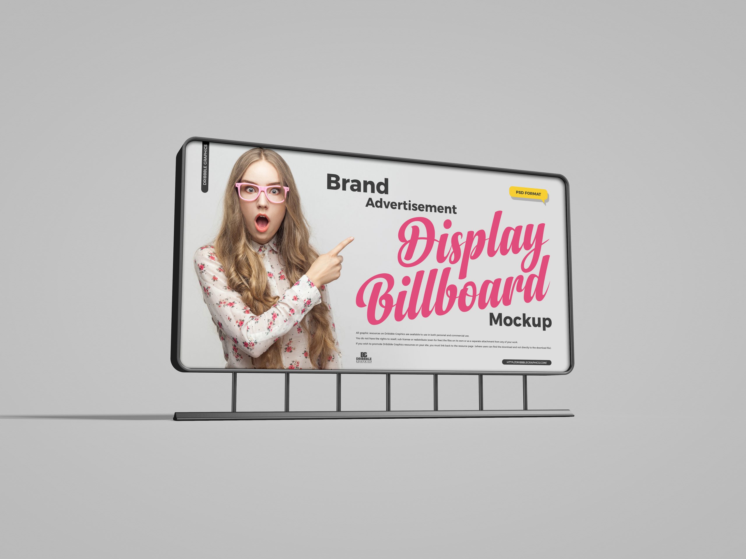 Free Brand Advertisement Display Billboard Mockup