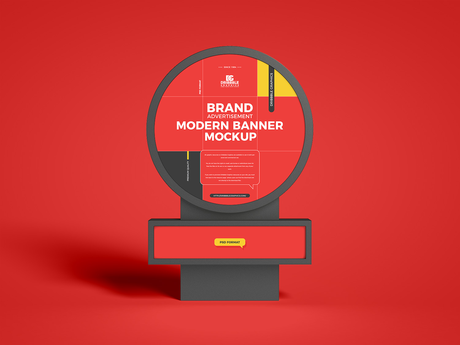 Free Brand Advertisement Modern Banner Mockup